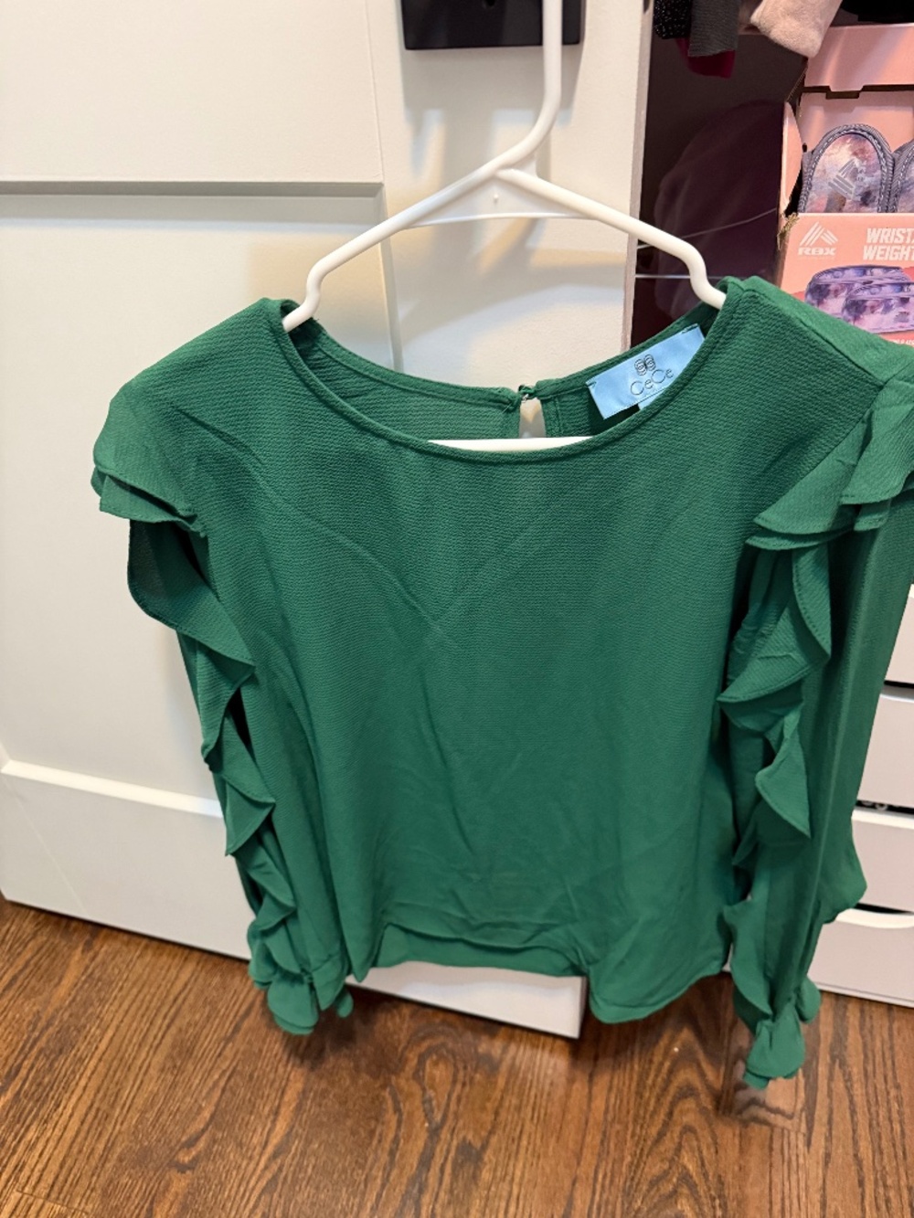 Womens CECE green blouse